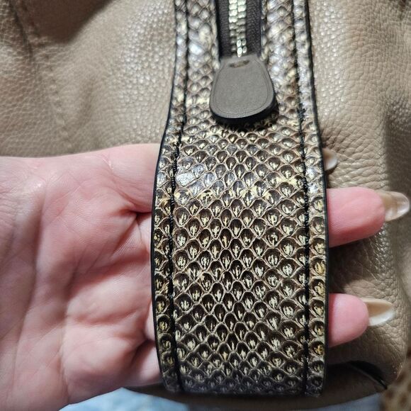 Coach Eddie 31 Hobo Shoulder Bag in Colorblock with Genuine Snakeskin - Picture 9 of 13